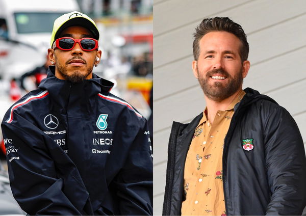 Ryan Reynolds and Lewis Hamilton