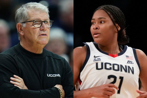 Sarah Strong and Geno Auriemma