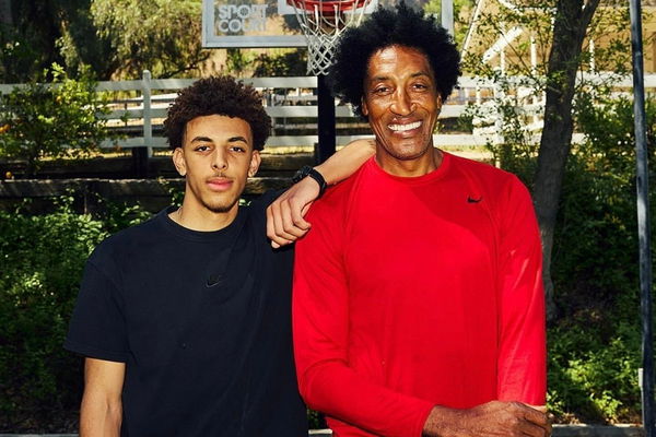 Scottie Pippen and Justin Pippen