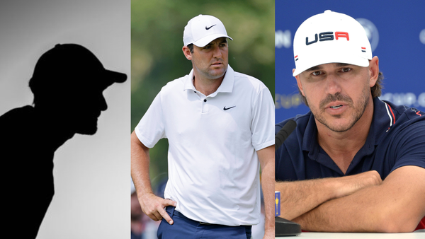 Scottie Scheffler Brooks Koepka Silhouette Collage