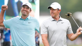 Scottie Scheffler Rory McIlroy Collage