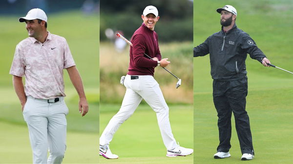 Scottie Scheffler Rory McIlroy Jon Rahm Collage