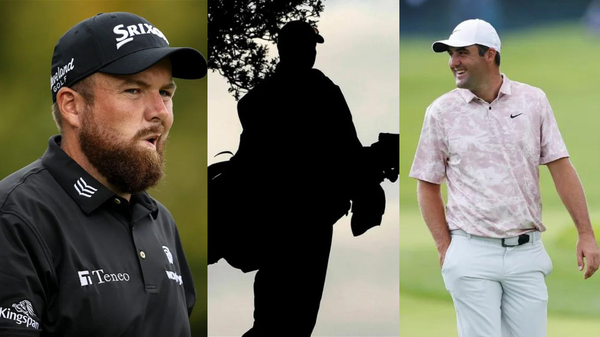 Scottie Scheffler Shane Lowry Caddie Collage