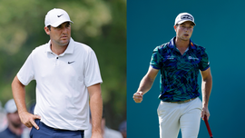 Scottie Scheffler Viktor Hovland Collage