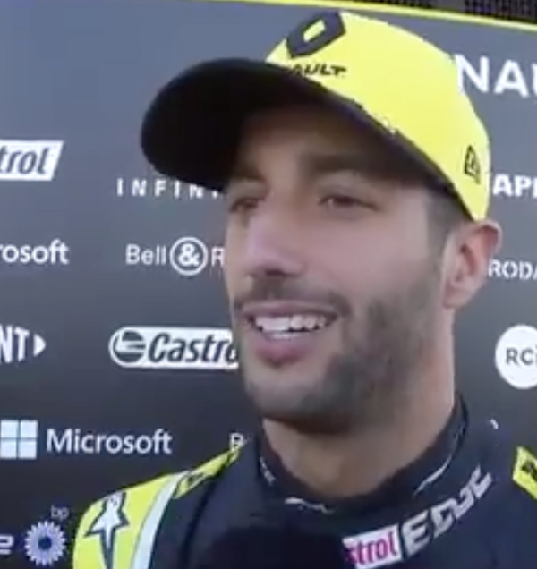 Daniel Ricciardo Engages in Banter with Journalist in Spain ...