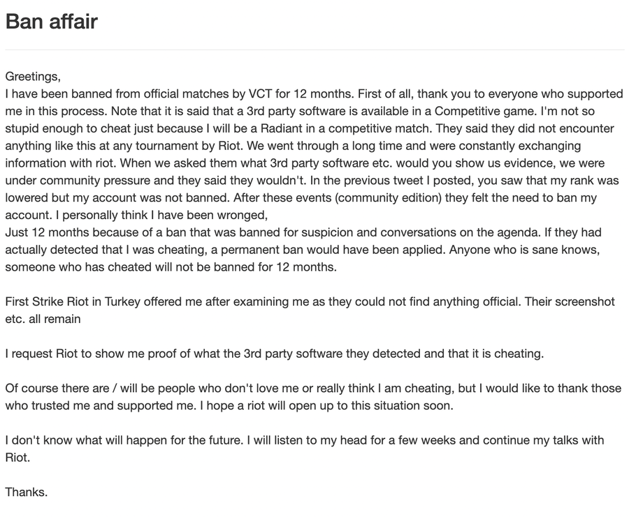 Valorant EU Leaderboard Topper Banned by Riot Games for 12 Months ...