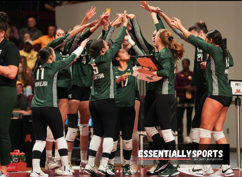 Michigan State Volleyball Pulls Off Sensational Upset, Breaking a Ten
