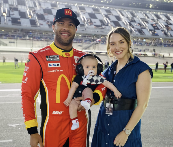 Bubba Wallace family on racetrack Instagram Unlicensed