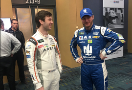 Daniel Suarez and Dale Earnhardt Jr.