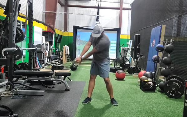 Golfer Kettlebell Swing-to-Switch
