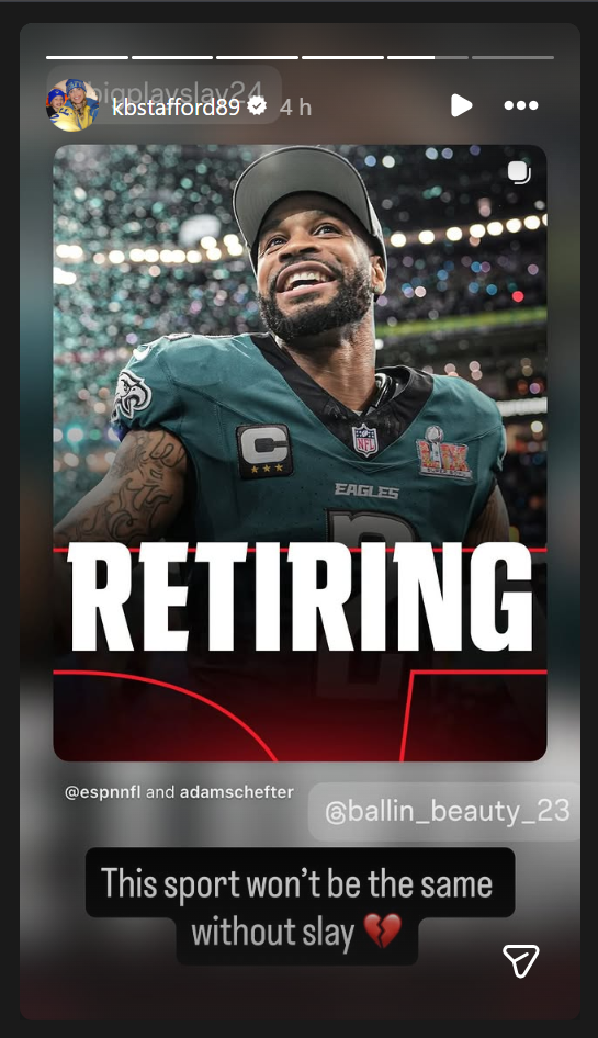 Kelly Stafford Instagram Story