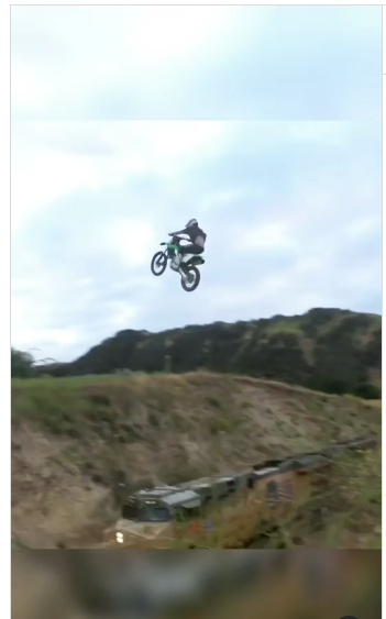 Video: Dirt Bike Rider Plays With Death as He Jumps Over a Moving Train ...
