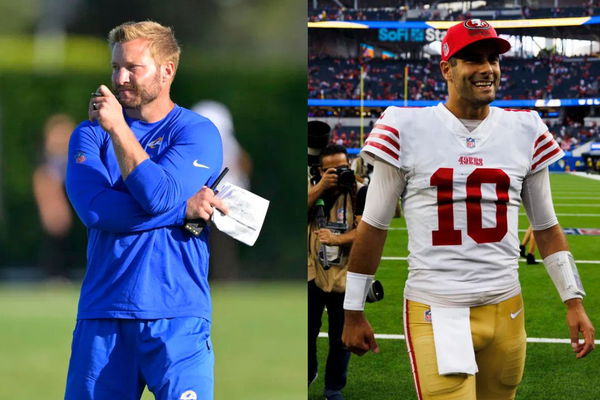 Sean McVay and Jimmy Garoppolo