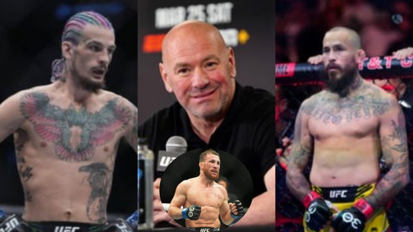 Sean O&#8217;Malley, Dana White, Marlon Vera, Merab Dvalishvili