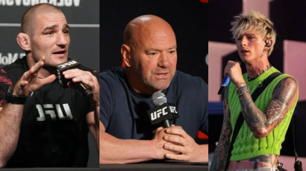 Sean Strickland, Dana White, Machine Gun Kelly