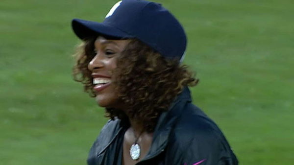 Serena Williams looks relaxed as she enjoys 'day on the farm' with husband and daughter
