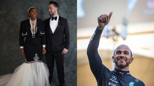 Serena Williams Alexis Ohanian Lewis Hamilton