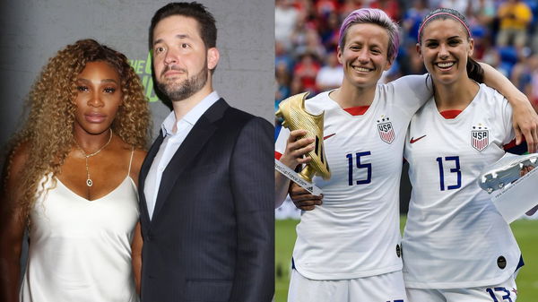 Serena Williams Alexis Ohanian Megan Rapinoe and Alex Morgan