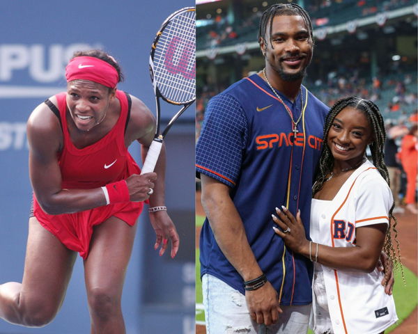 Serena Williams, Jonathan Owens and Simone Biles