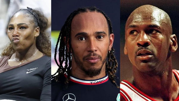 Serene WIlliams, Lewis Hamilton, and Michael Jordan