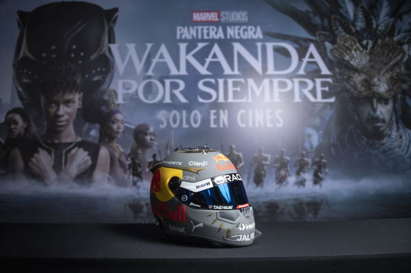 Sergio Perez Black Panther Helmet