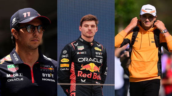 Sergio Perez, Max Verstappen &#038; Lando Norris