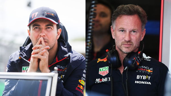 Sergio Perez and Christian Horner