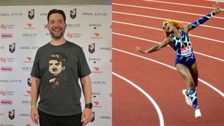 Sha'Carri Richardson and Alexis Ohanian
