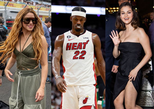 Shakira Jimmy Butler and Selena Gomez