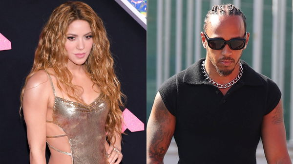 Shakira and Lewis Hamilton