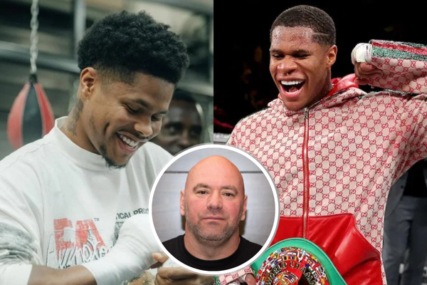 Shakur Stevenson, Dana White, Devin Haney