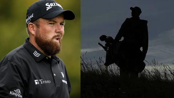 Shane Lowry Caddie Silhouette Collage