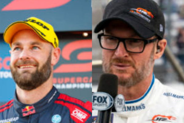 Shane van Gisbergen and Dale Earnhardt Jr