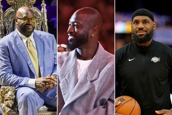 Shaquille O&#8217;Neal, Dwyane Wade, LeBron James