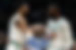 Shaquille O’Neal Jaylen Brown and Jayson Tatum