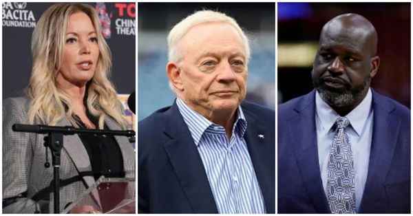 Shaquille O&#8217;Neal, Jerry Jones, Jeanie Buss