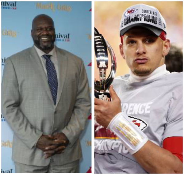 Shaquille O&#8217;Neal and Patrick Mahomes