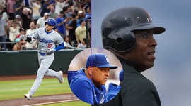 Shohei Ohtani, Barry Bonds and Dave Roberts