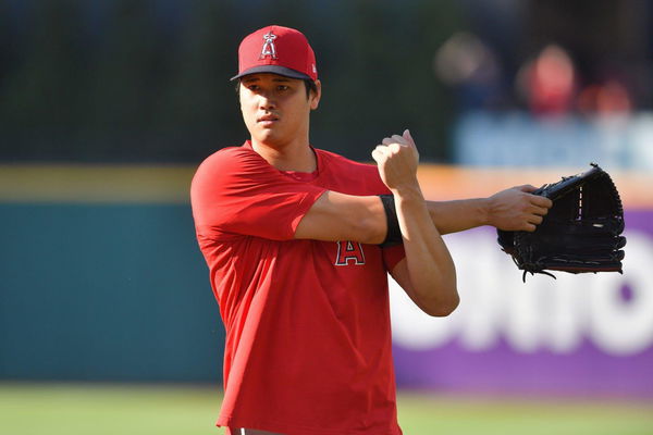 Shohei Ohtani Stretching