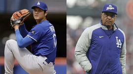 Shohei Ohtani and Dave Roberts