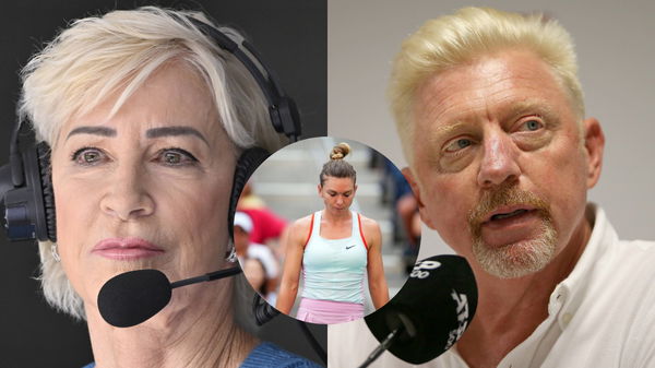 Simona Halep, Chris Evert, Boris Becker