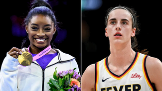 Simone Biles Caitlin Clark