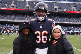 Simone Biles, Jonathan Owens, Nellie Biles