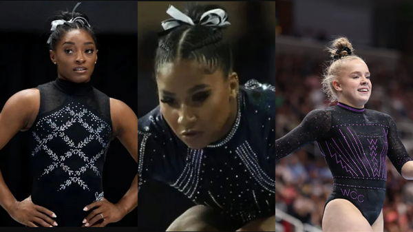 Simone Biles, Jordan Chiles and Joscelyn Roberson