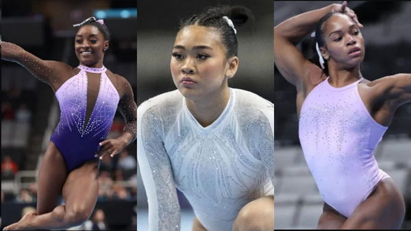 Simone Biles, Suni Lee and jones