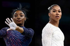Simone Biles and Jordan Chiles