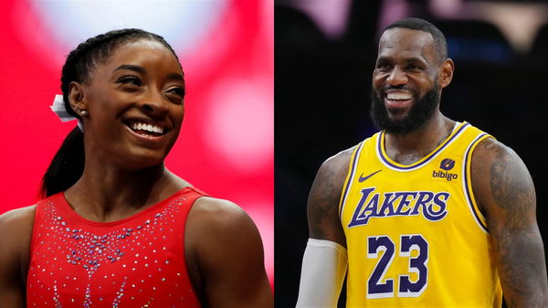 Simone Biles and LeBron James