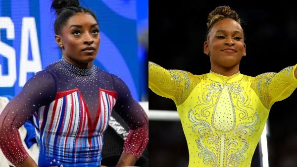 Simone Biles and Rebeca andrade