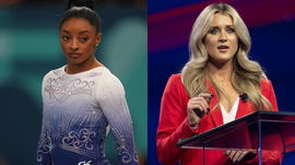 Simone Biles and Riley Gaines (1)