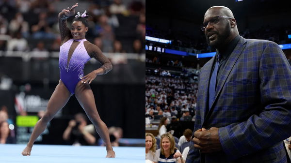 Simone Biles and Shaq